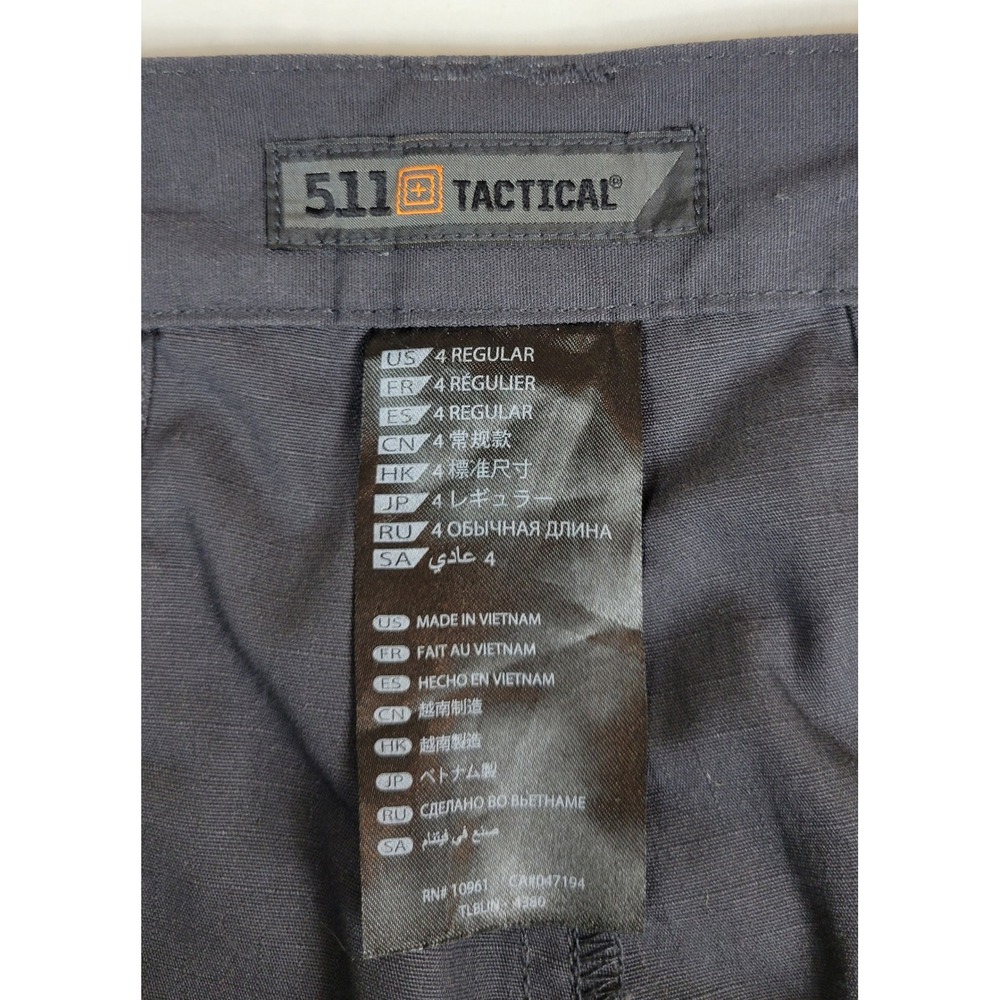 5.11 Tactical Series Womens Cargo Pants Gray Ripstop Style 64360 Size 4 Regular - Picture 6 of 10
